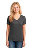 Port & Company® Ladies 5.4-oz 100% Cotton V-Neck T-Shirt. LPC54V