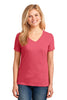 Port & Company® Ladies 5.4-oz 100% Cotton V-Neck T-Shirt. LPC54V