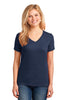 Port & Company® Ladies 5.4-oz 100% Cotton V-Neck T-Shirt. LPC54V