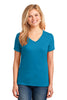 Port & Company® Ladies 5.4-oz 100% Cotton V-Neck T-Shirt. LPC54V