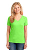 Port & Company® Ladies 5.4-oz 100% Cotton V-Neck T-Shirt. LPC54V