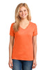 Port & Company® Ladies 5.4-oz 100% Cotton V-Neck T-Shirt. LPC54V