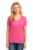 Port & Company® Ladies 5.4-oz 100% Cotton V-Neck T-Shirt. LPC54V
