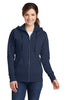 Port & Company® Ladies Classic Full-Zip Hooded Sweatshirt. LPC78ZH
