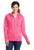Port & Company® Ladies Classic Full-Zip Hooded Sweatshirt. LPC78ZH