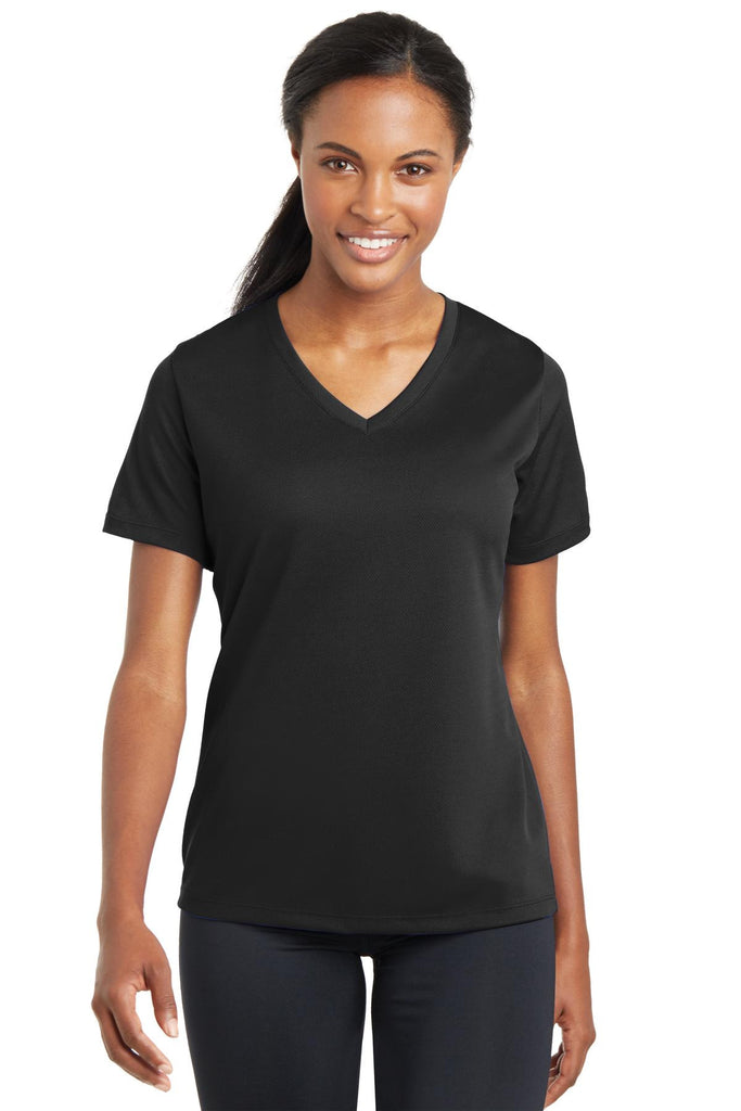 Sport-Tek® Ladies PosiCharge RacerMesh" V-Neck Tee. LST340"