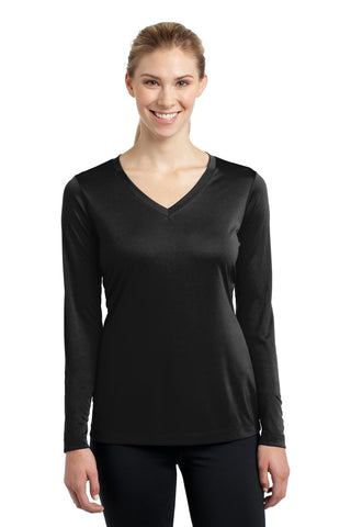 Sport-Tek® Ladies Long Sleeve PosiCharge Competitor" V-Neck Tee. LST353LS"