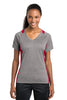Sport-Tek® Ladies Heather Colorblock Contender V-Neck Tee. LST361"