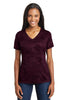 Sport-Tek® Ladies CamoHex V-Neck Tee. LST370