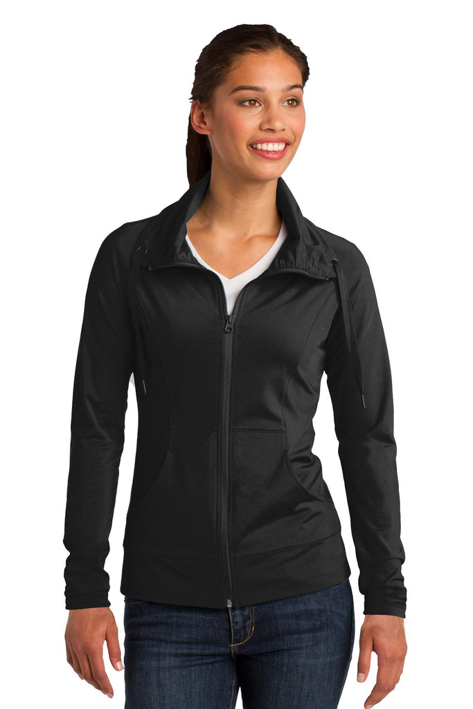 Sport-Tek® Ladies Sport-Wick® Stretch Full-Zip Jacket. LST852