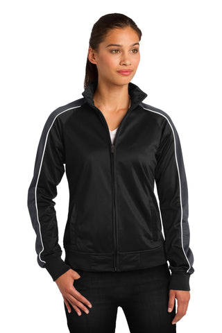 Sport-Tek® Ladies Piped Tricot Track Jacket. LST92