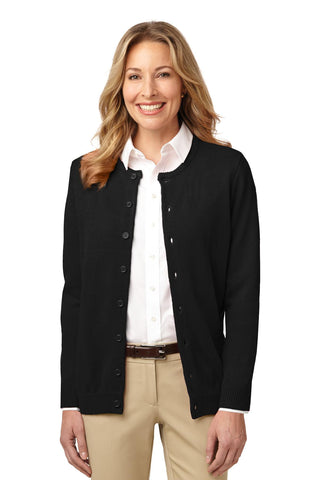 Port Authority® Ladies Value Jewel-Neck Cardigan. LSW304