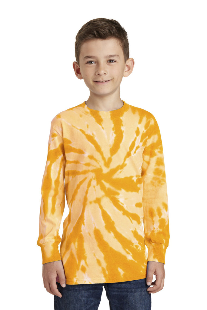 Port & Company® Youth Essential Tie-Dye Long Sleeve Tee.  PC147YLS