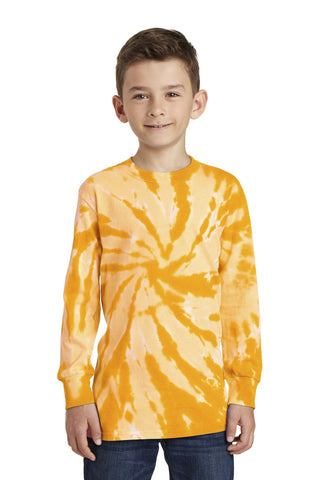 Port & Company® Youth Essential Tie-Dye Long Sleeve Tee.  PC147YLS