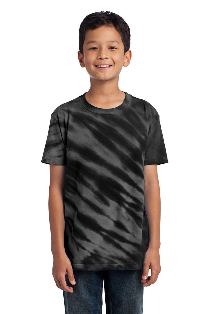Port & Company® - Youth Essential Tiger Stripe Tie-Dye Tee. PC148Y