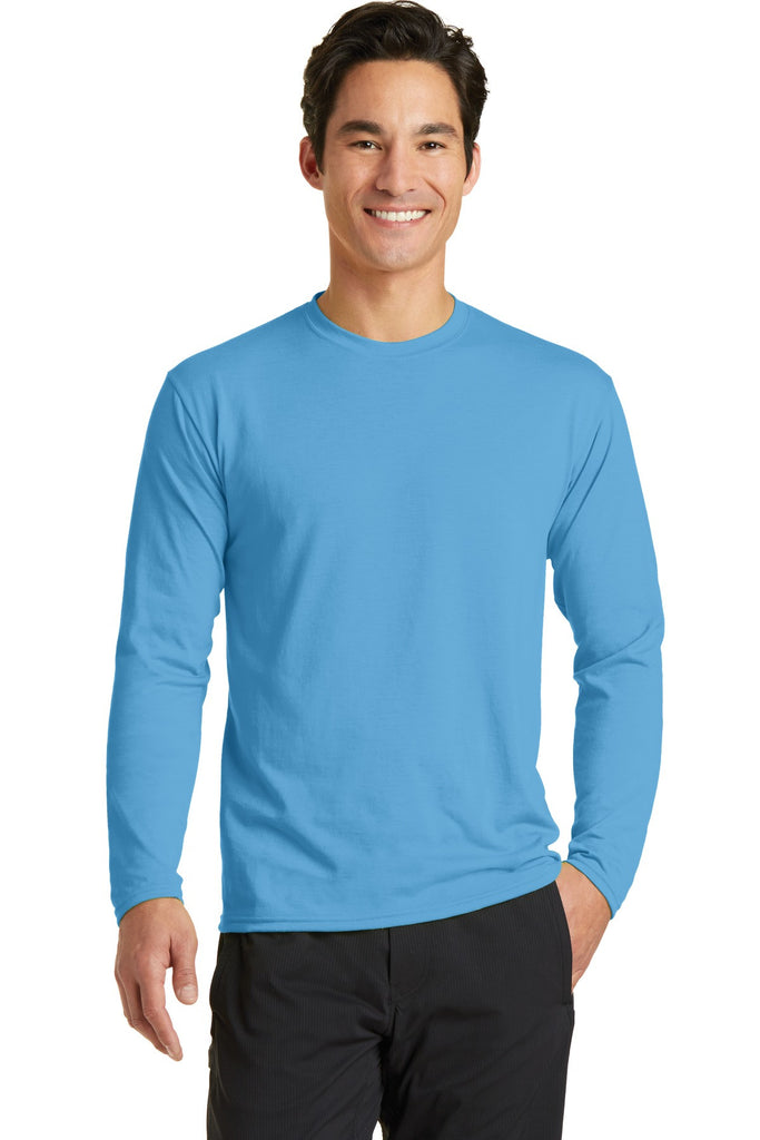Port & Company® Long Sleeve Essential Blended Performance Tee. PC381LS
