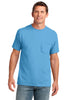 Port & Company® 5.4-oz 100% Cotton Pocket T-Shirt. PC54P
