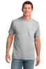 Port & Company® 5.4-oz 100% Cotton Pocket T-Shirt. PC54P