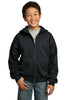 Port & Company® - Youth Full-Zip Hooded Sweatshirt.  PC90YZH