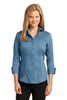 Red House® Ladies 3/4-Sleeve Nailhead Non-Iron Button-Down Shirt. RH69