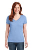 Hanes® Ladies Nano-T® Cotton V-Neck T-Shirt. S04V