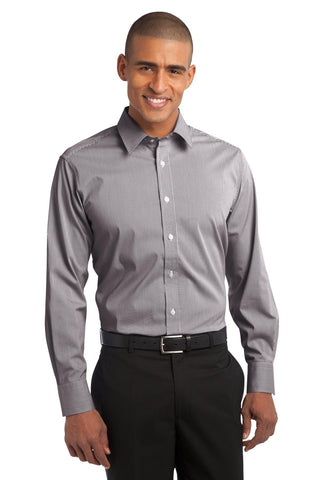 Port Authority® Fine Stripe Stretch Poplin Shirt. S647
