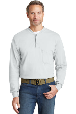 Bulwark® EXCEL FR® Long Sleeve Tagless Henley. SEL2