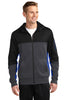 Sport-Tek® Tech Fleece Colorblock Full-Zip Hooded Jacket. ST245