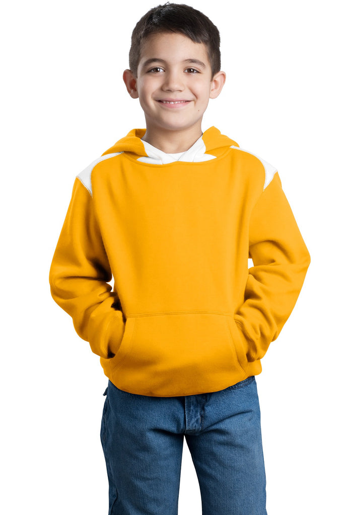 Sport-Tek® Youth Pullover Hooded Sweatshirt with Contrast Color. Y264