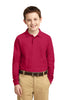 Port Authority® Youth Long Sleeve Silk Touch Polo.  Y500LS"