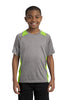 Sport-Tek® Youth Heather Colorblock Contender Tee. YST361"