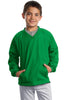 Sport-Tek® Youth V-Neck Raglan Wind Shirt. YST72