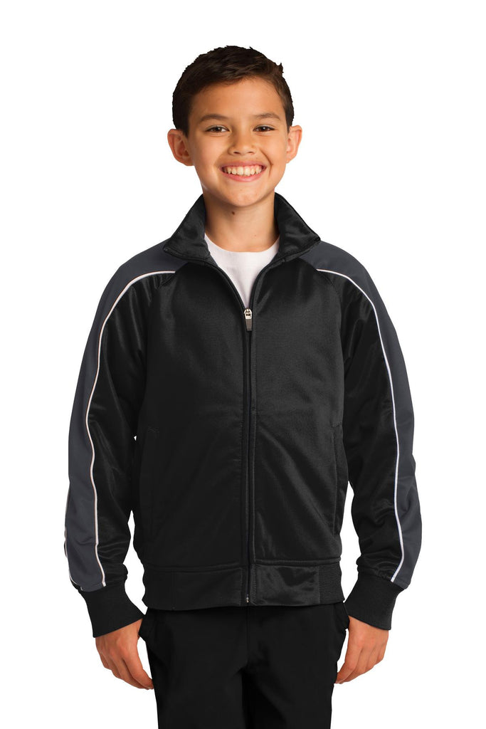 Sport-Tek® Youth Piped Tricot Track Jacket. YST92