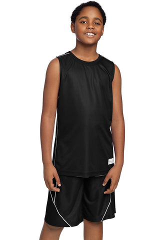 Sport-Tek® Youth PosiCharge Mesh Reversible Sleeveless Tee. YT555"